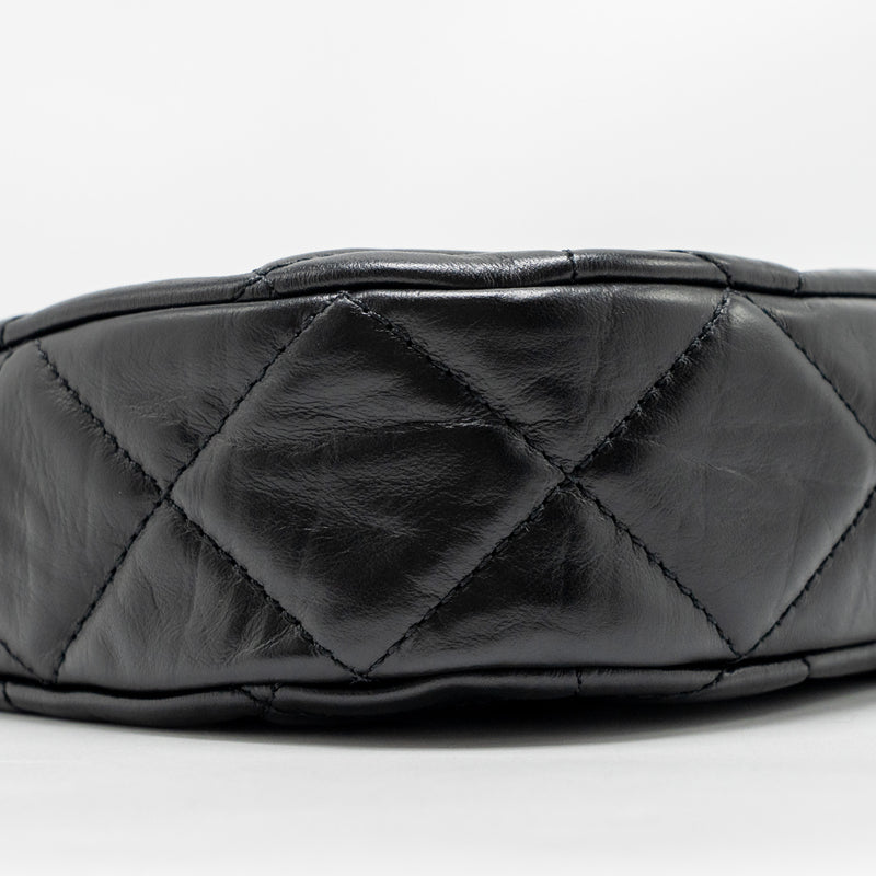 Chanel 23K 19 Hobo Shoulder Bag Calfskin Black GHW (Microchip)