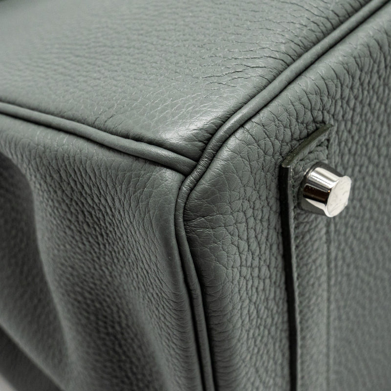 Hermes Birkin 30 Togo Vert Amande SHW stamp U