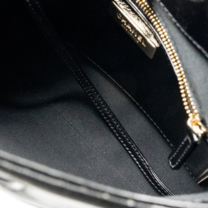 Chanel Mini 31 bag shiny lambskin black LGHW (microchip)
