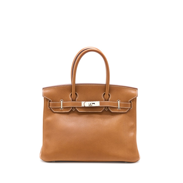 Hermes Birkin 30 Barenia Faubourg Fauve SHW Stamp A