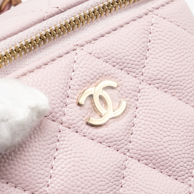 Chanel Mini vanity with chain caviar pink LGHW