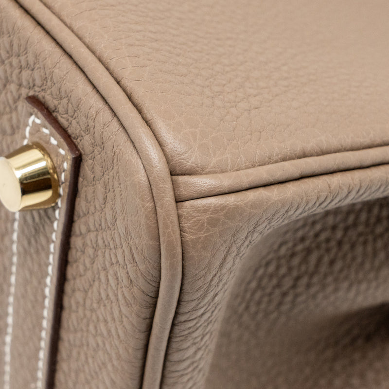 Hermes Birkin 25 Togo Etoupe GHW Stamp K