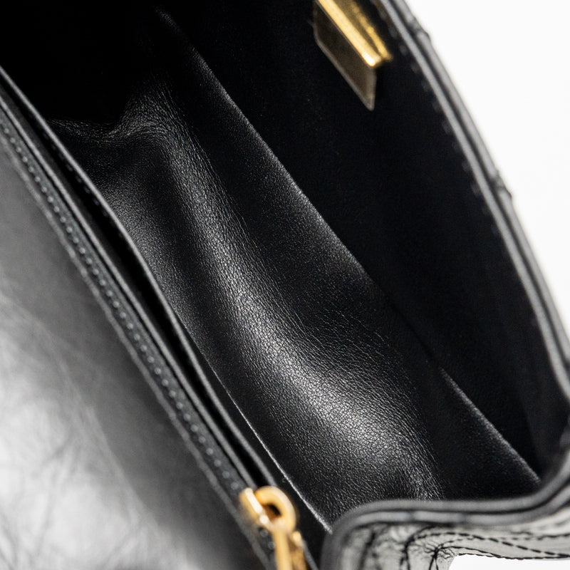 Chanel Mini 2.55 Reissue Aged Calfskin Black GHW (Microchip)