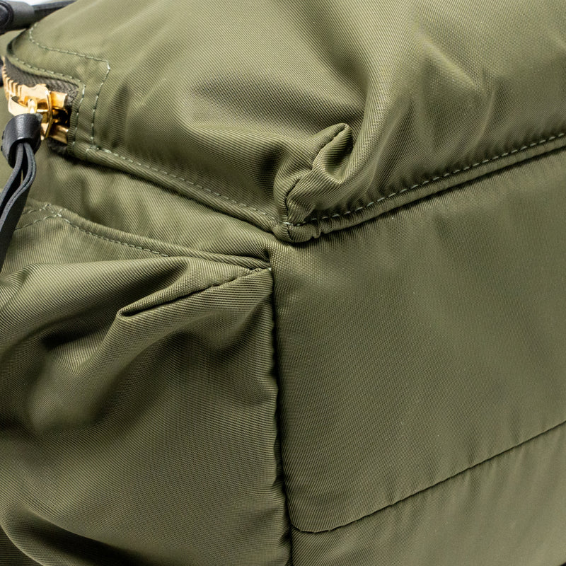 Burberry medium rucksack backpack nylon olive green GHW