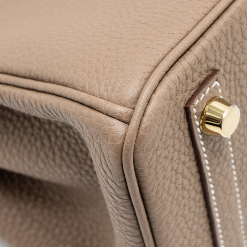 Hermes Birkin 25 Togo Etoupe GHW Stamp K