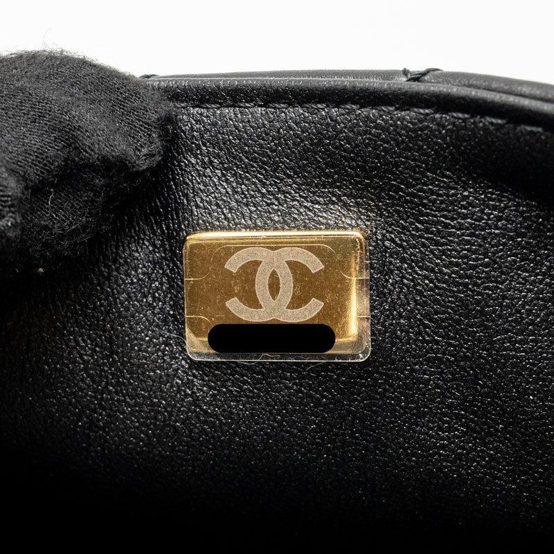 Chanel Mini 2.55 Reissue Aged Calfskin Black GHW (Microchip)
