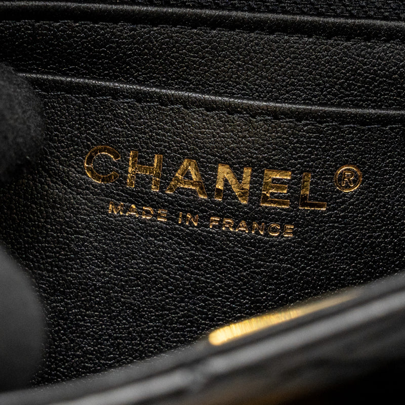 Chanel Mini 2.55 Reissue Aged Calfskin Black GHW (Microchip)