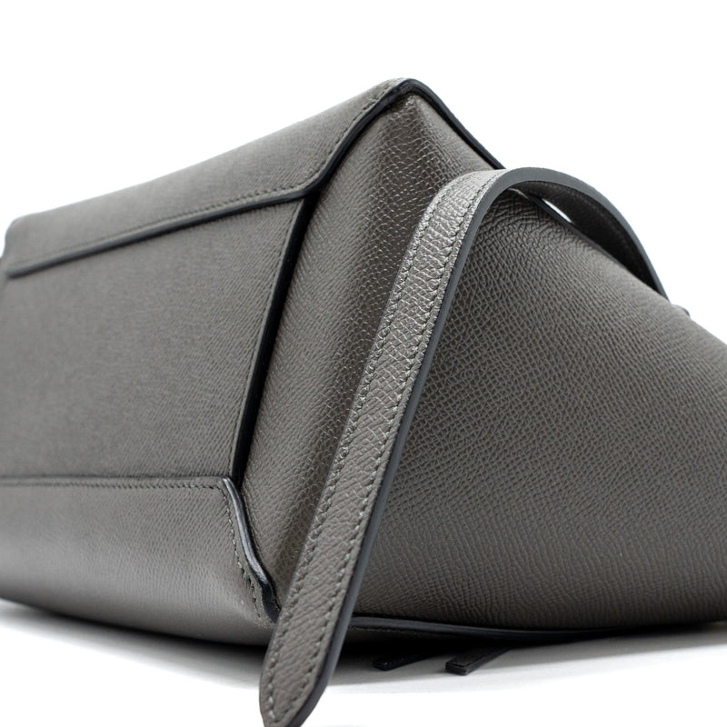 Celine Micro Belt Bag Grained Calfskin Grey GHW