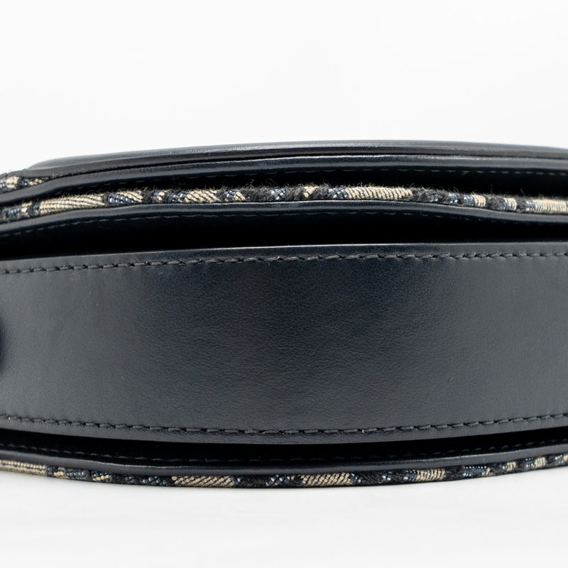 Dior CD Signature Crossbody Bag Oblique Canvas Navy GHW
