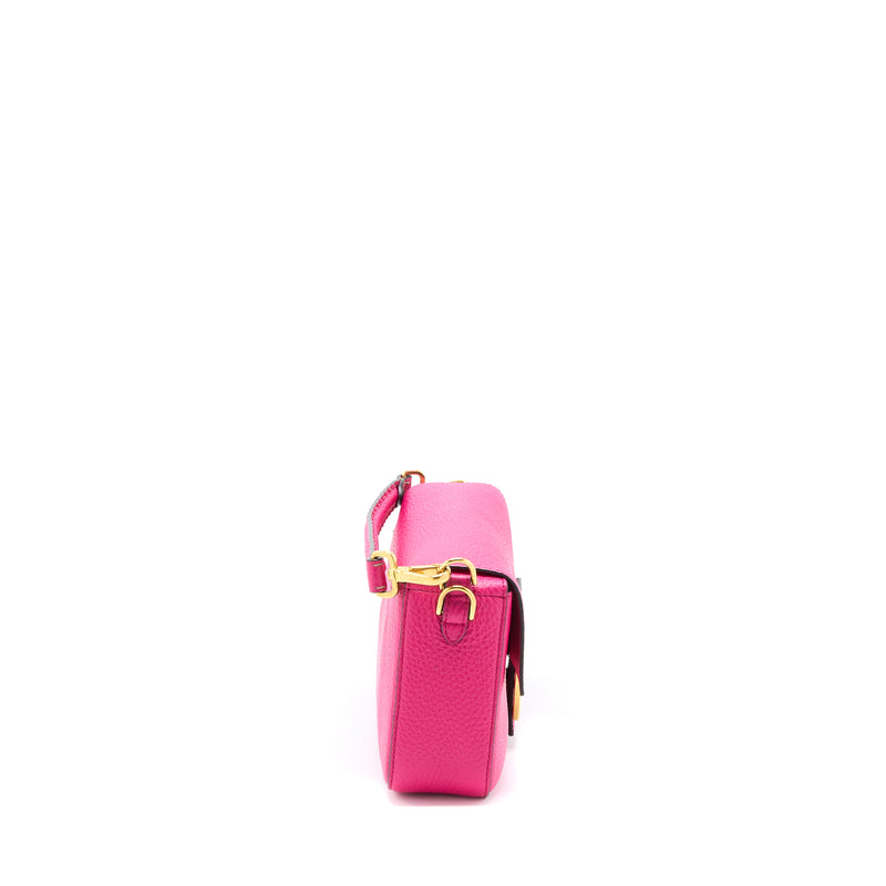 Fendi Baguette Bag Calfskin Pink GHW