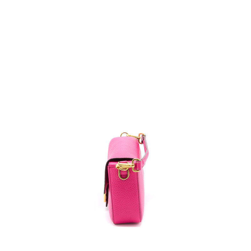 Fendi Baguette Bag Calfskin Pink GHW