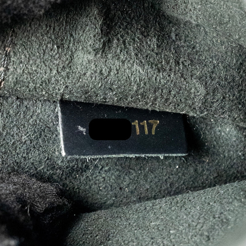 Louis Vuitton one handle MM monogram canvas/ leather black GHW