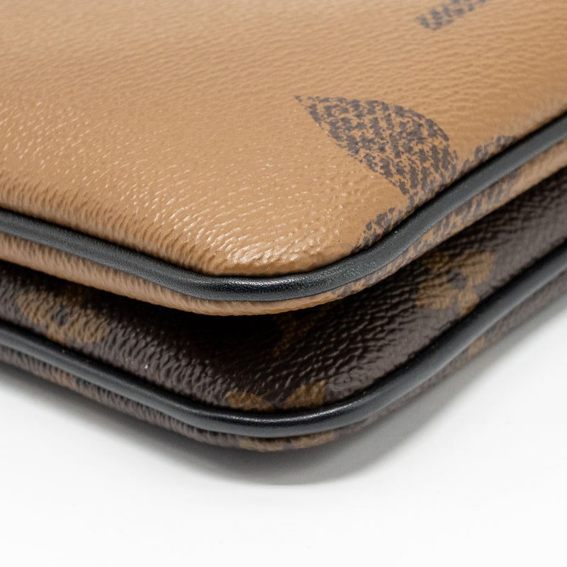 Louis Vuitton Double Zip Pochette Monogram Canvas GHW