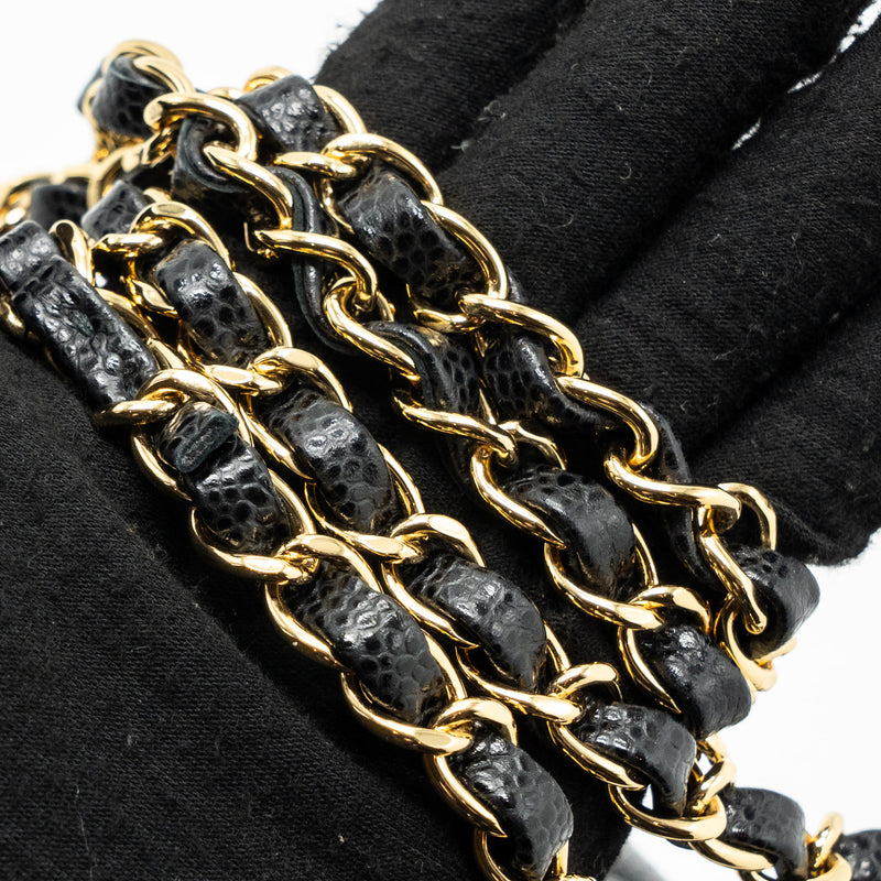 Chanel Small Classic Double Flap Bag Caviar Black GHW(microchip)