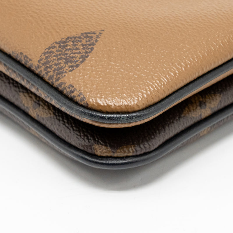 Louis Vuitton Double Zip Pochette Monogram Canvas GHW