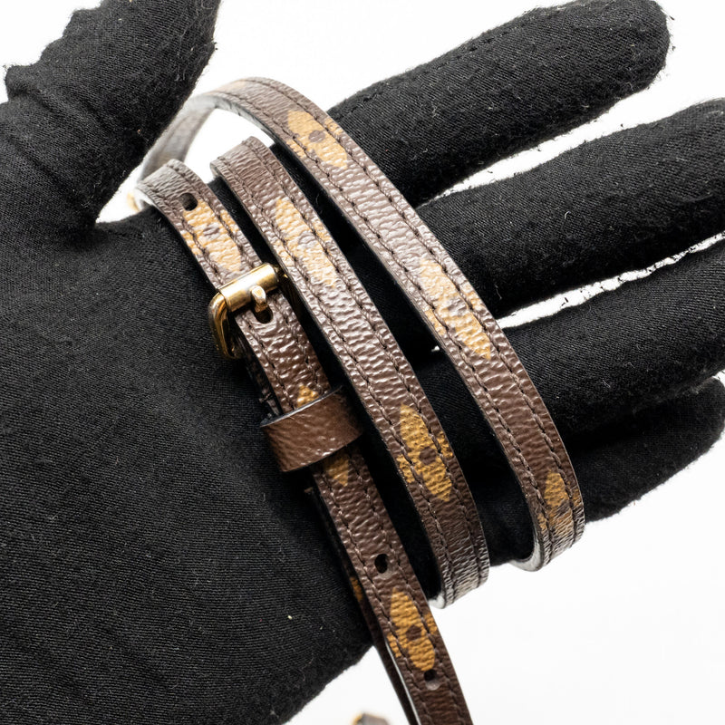 Louis Vuitton one handle MM monogram canvas/ leather black GHW