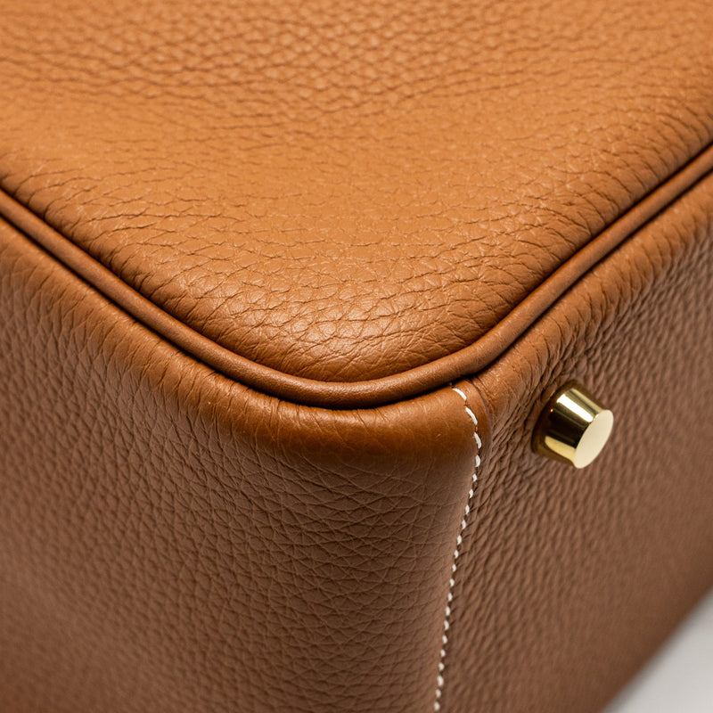 Hermes Lindy 26 Clemence Gold GHW stamp Z
