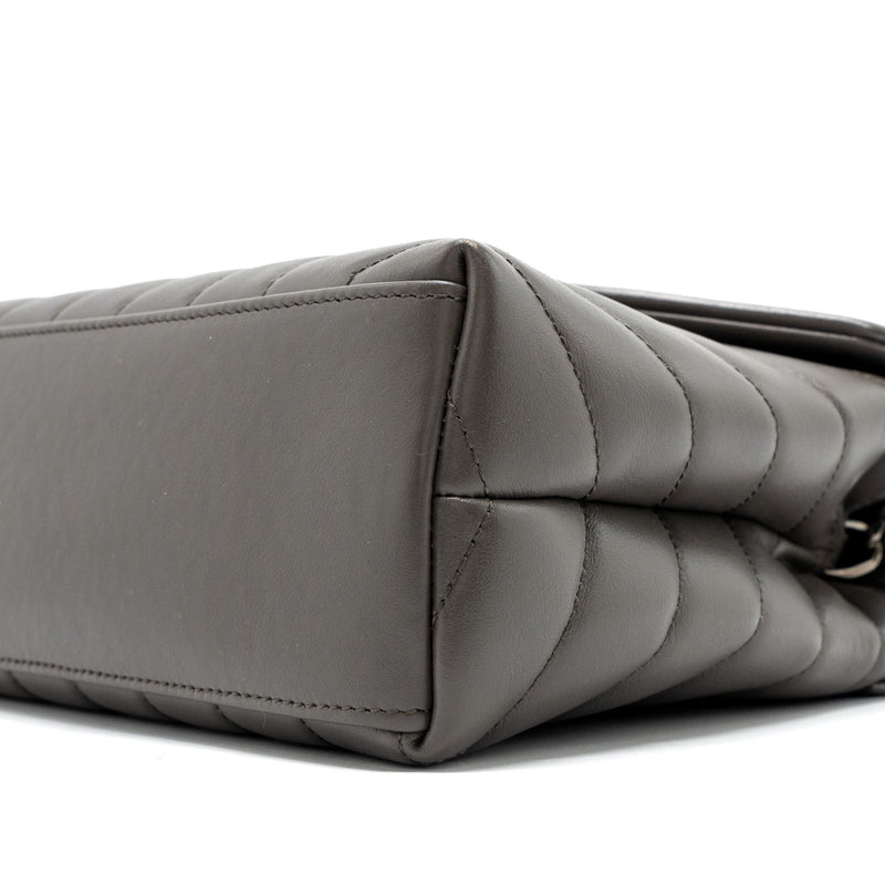 Saint Laurent/YSL Small Lou Lou Bag Calfskin Dark Grey SHW