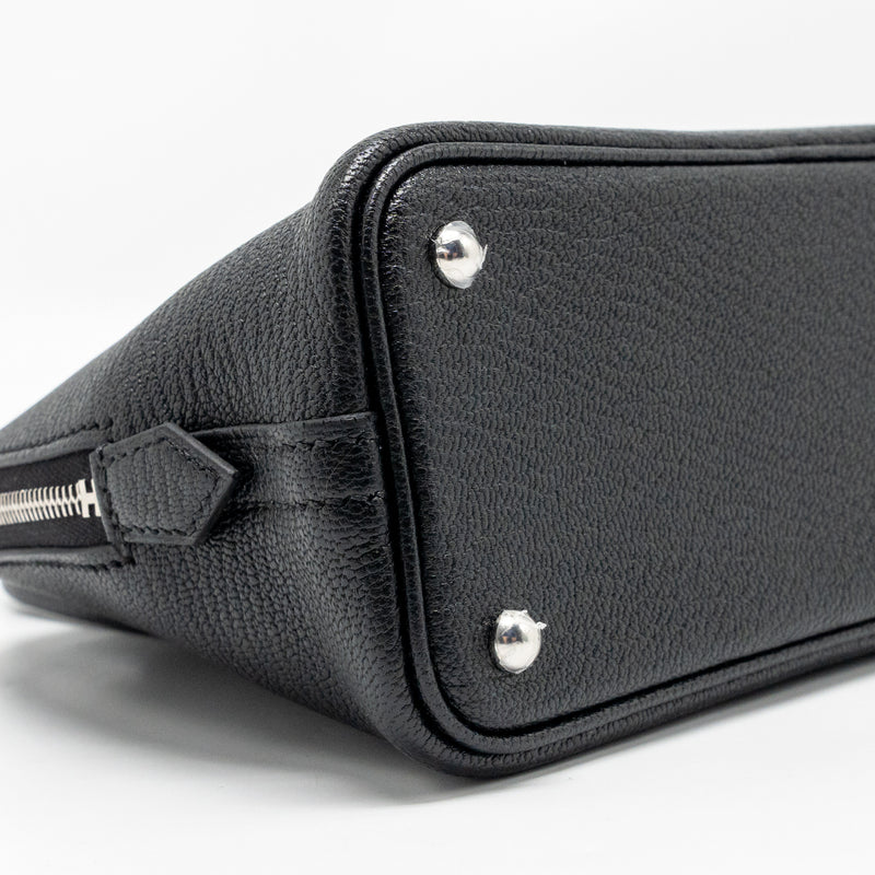 Hermes Mini Bolide 1923 Chèvre Mysore Black SHW Stamp K