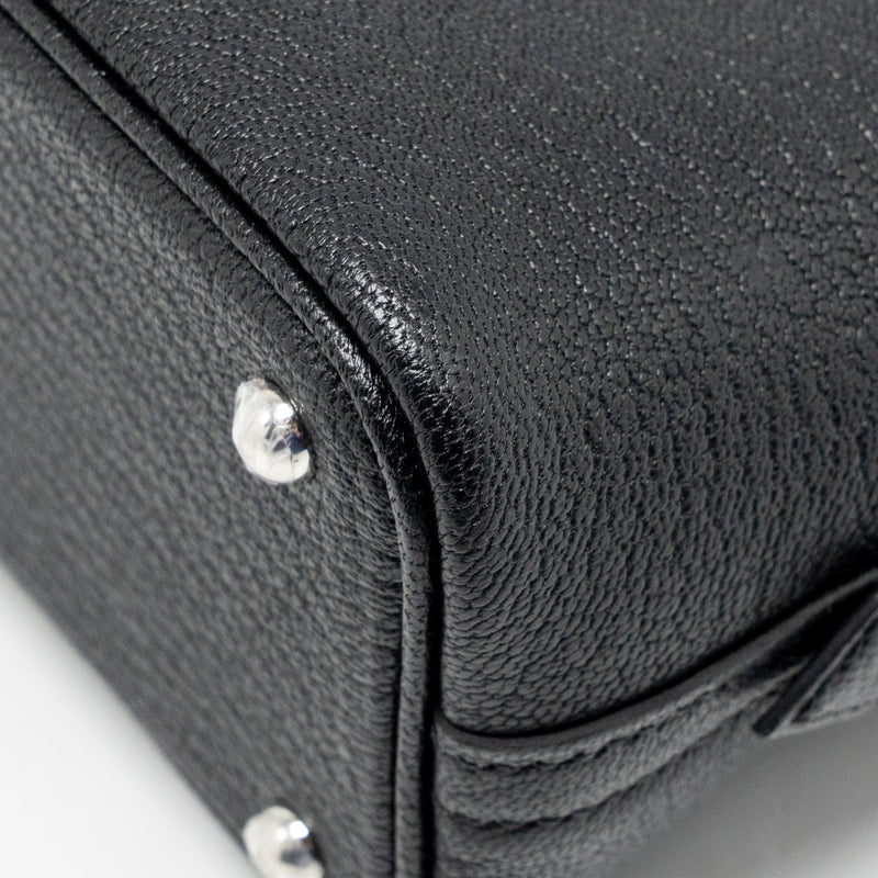 Hermes Mini Bolide 1923 Chèvre Mysore Black SHW Stamp K