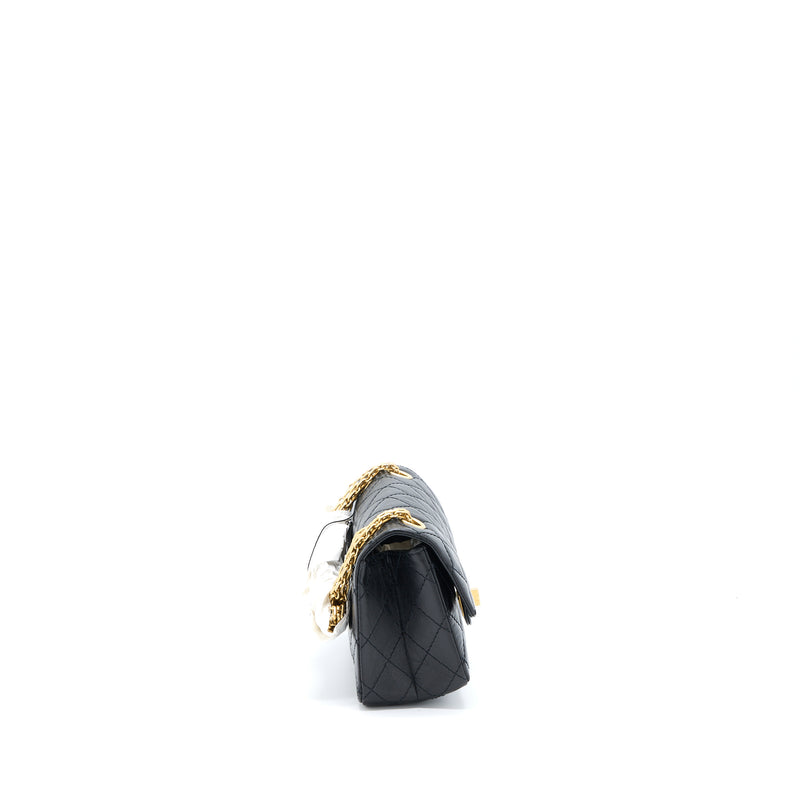 Chanel Mini 2.55 Reissue Flap Bag Aged Calfskin Black Brushed GHW (Mic