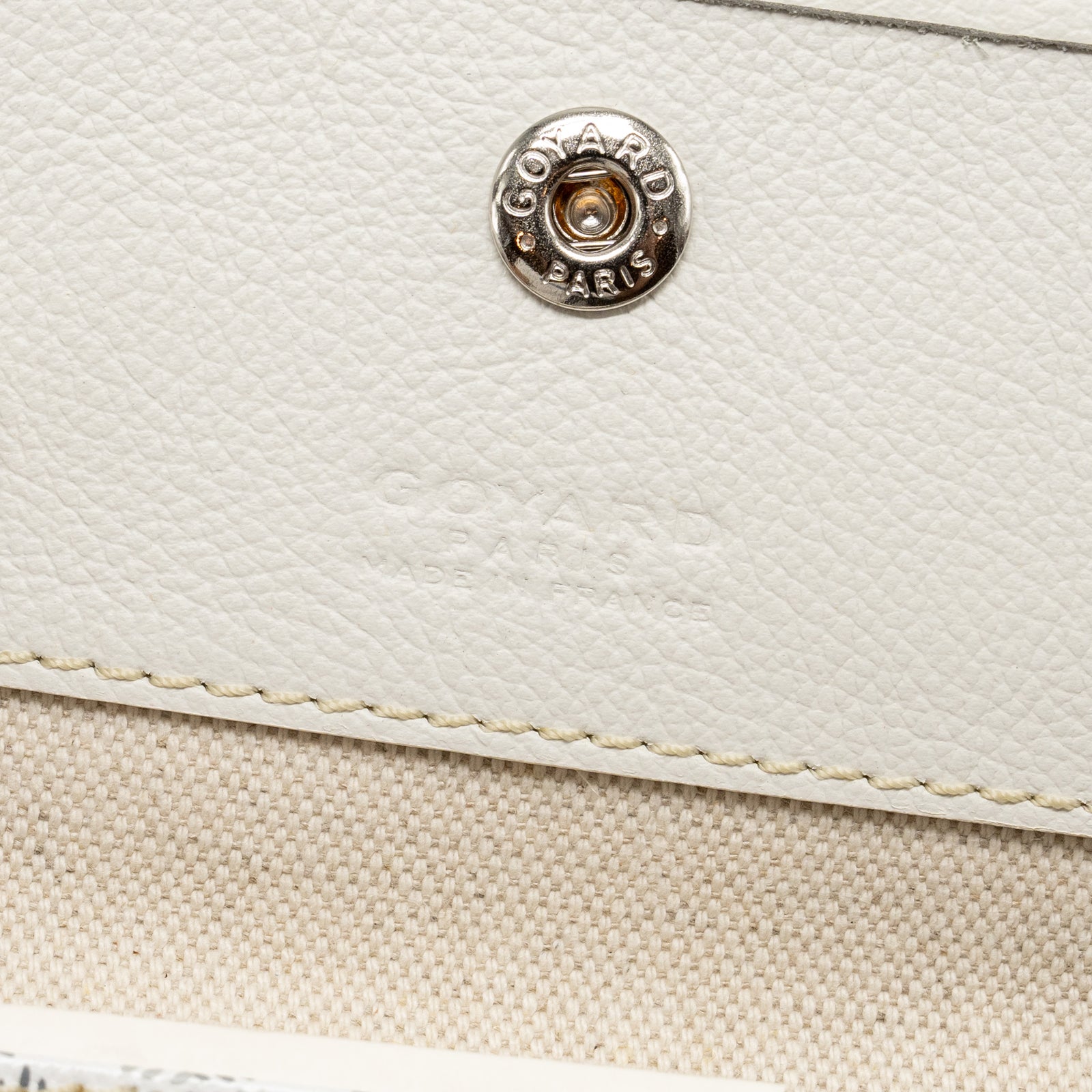 Goyard Saint Louis PM Tote Bag Limited Edition Goyardline Canvas White