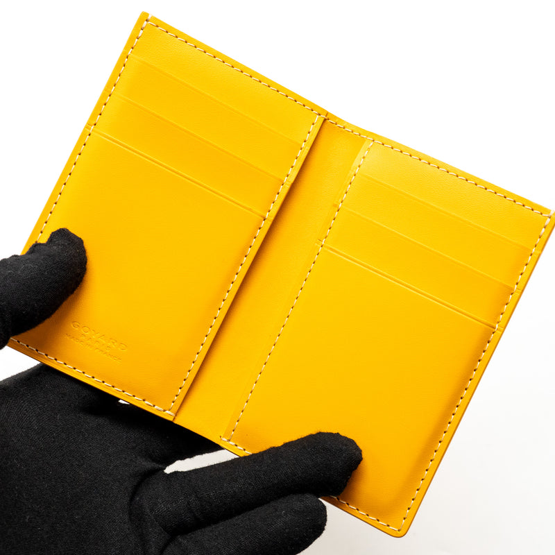 Goyard Saint-Pierre Card Wallet Goyardine Canvas Yellow