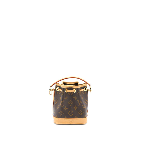 Louis Vuitton Nano Noe Monogram Canvas GHW (New Version)