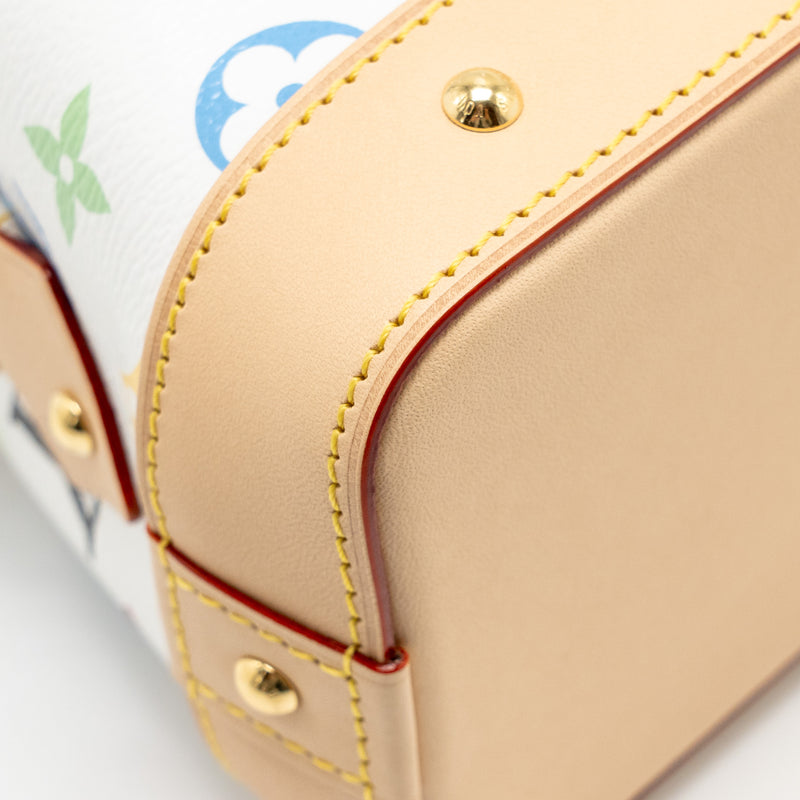 Louis Vuitton x Takashi Murakami Cosmetic Pouch Multicoloured Monogram Canvas White GHW