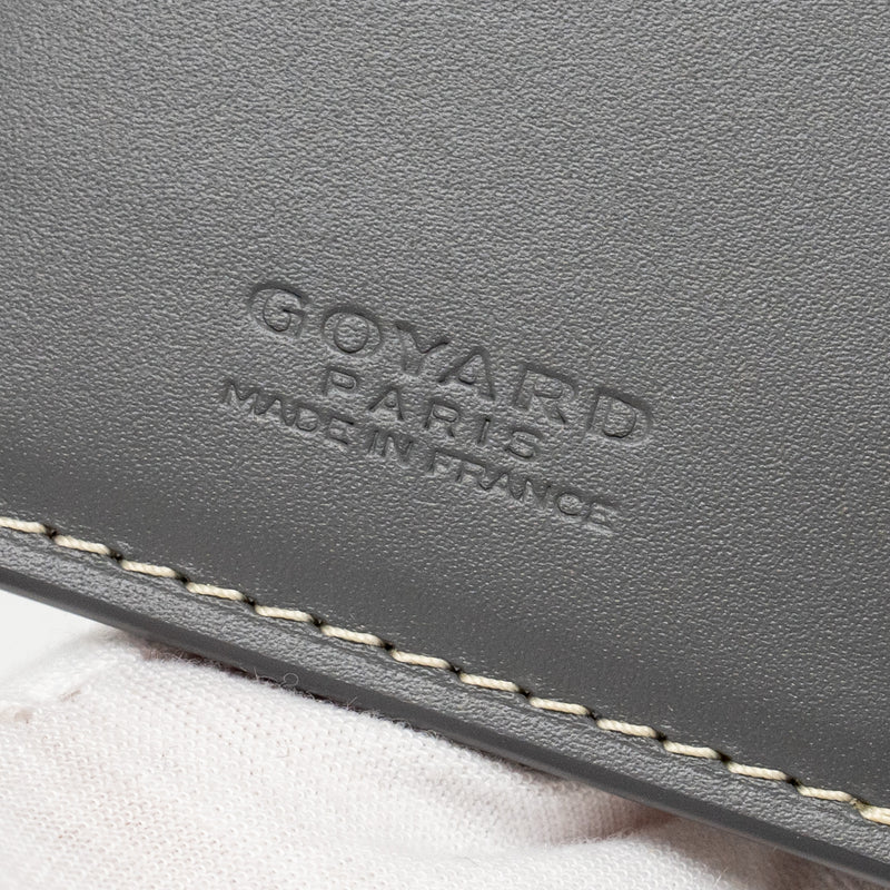 Goyard Saint-Pierre Card Wallet Goyardline Canvas Grey