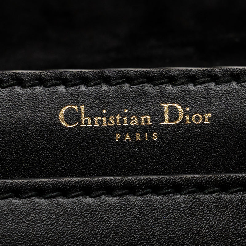 DIOR J'ADIOR Medium Flap Bag With Chain Leather Black GHW