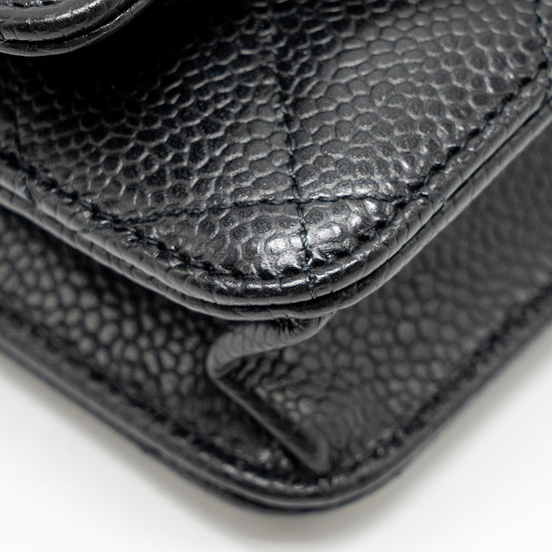 Chanel Classic Wallet on Chain Caviar Black GHW(microchip)