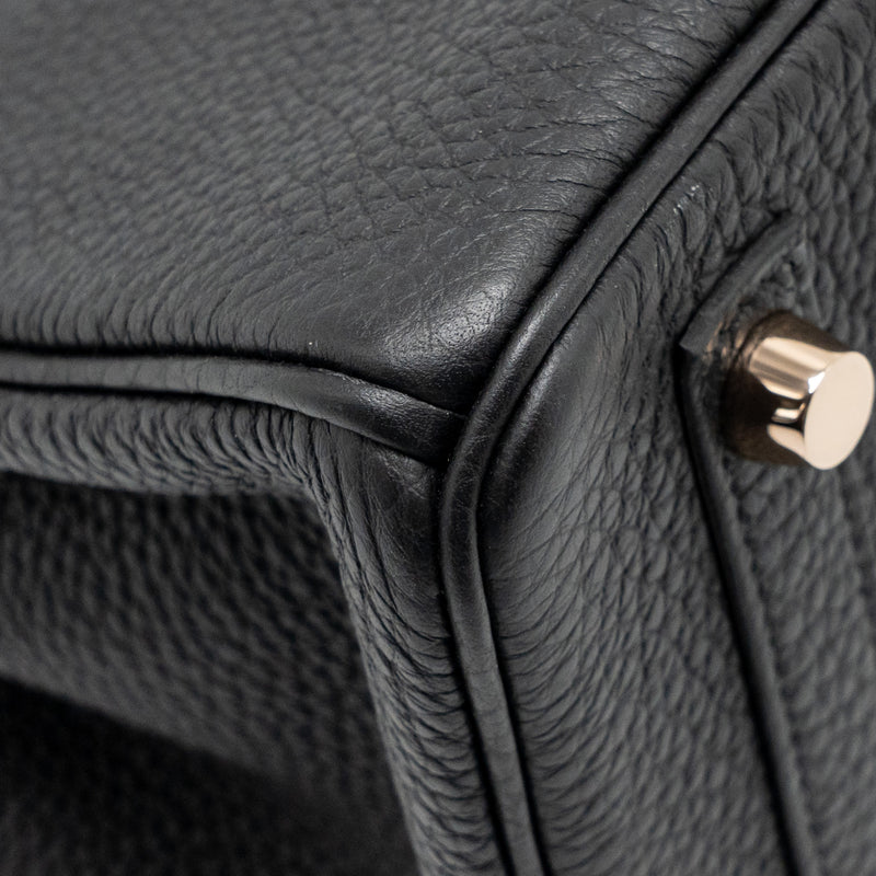Hermes Birkin 25 Togo Black RGHW Stamp D