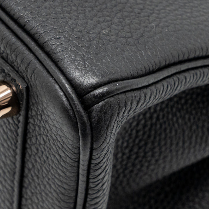Hermes Birkin 25 Togo Black RGHW Stamp D
