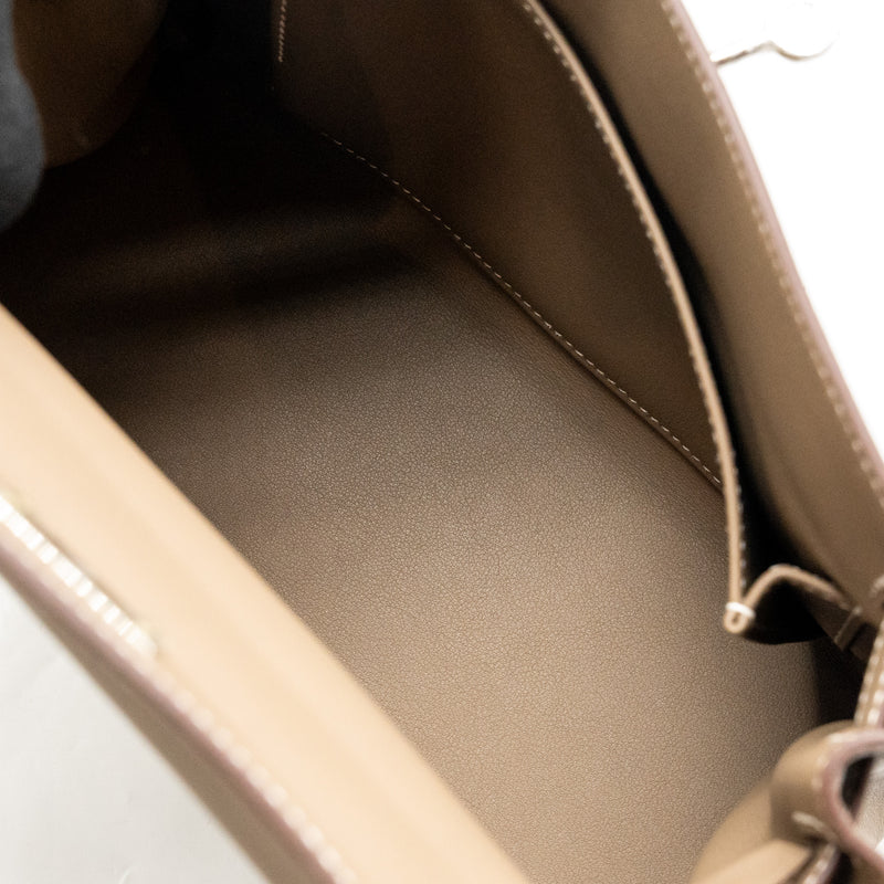 Hermes Kelly 25 swift Etoupe SHW Stamp D