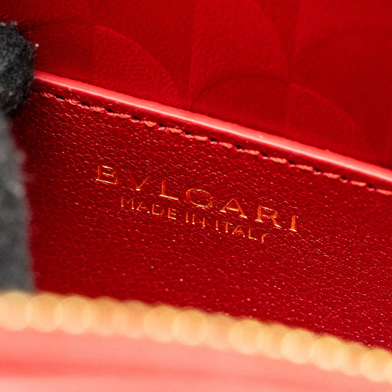 Bvlgari Marquise Small Top Handle Bag Royal Ruby Goat Leather Red GHW
