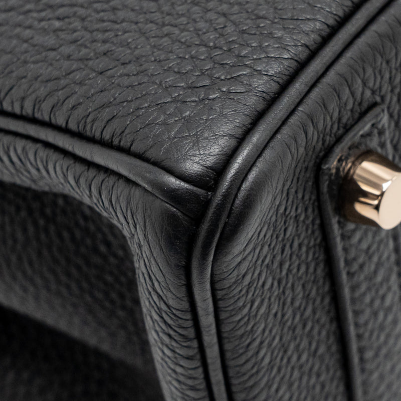Hermes Birkin 25 Togo Black RGHW Stamp D