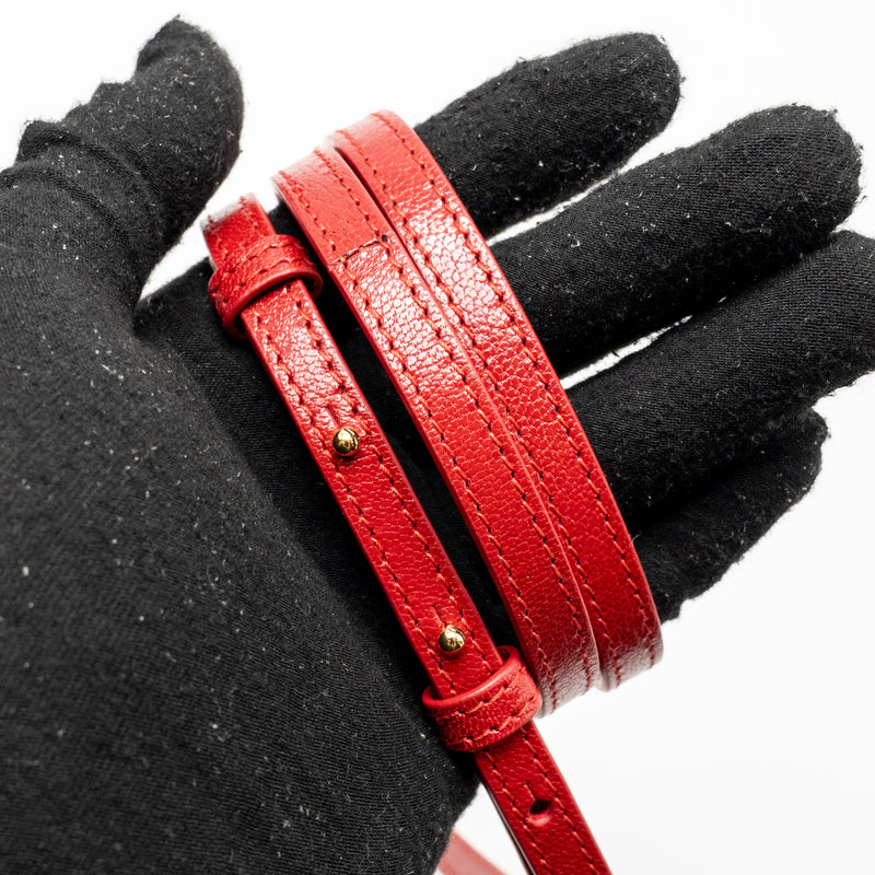 Bvlgari Marquise Small Top Handle Bag Royal Ruby Goat Leather Red GHW