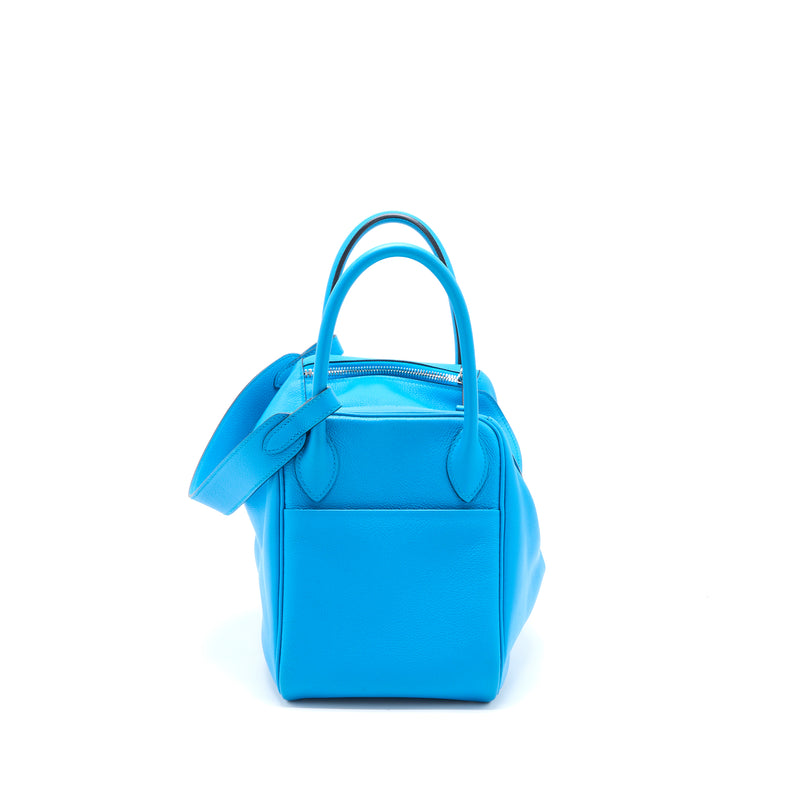 Hermes Lindy 30 Evercolor B3 Bleu Zanzibar SHW Stamp A