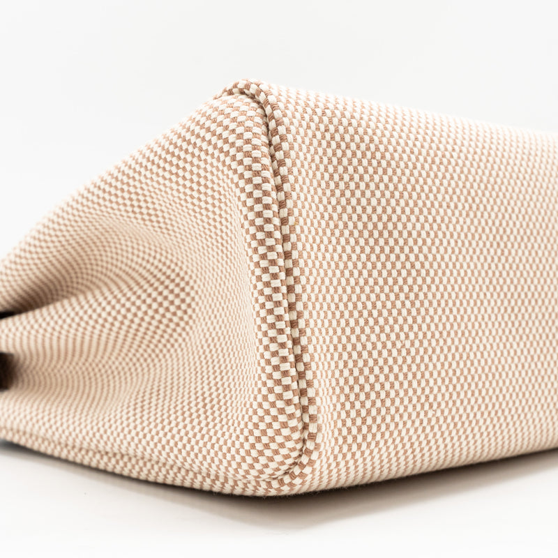 Hermes Herbag 31 Zip Bag Canvas/Leather Ecru/Beige/Ebene GHW Stamp U