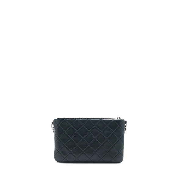 Chanel 12A Evening Bag Lambskin Black/Gold SHW
