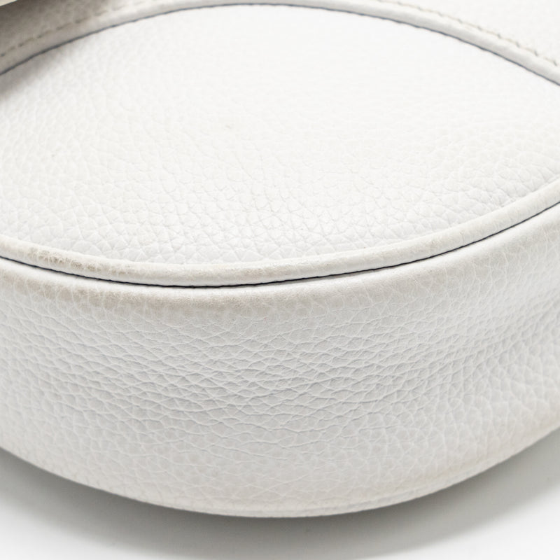 Dior Homme Saddle Belt Bag Calfskin White SHW