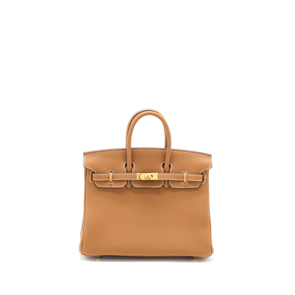 Hermes Birkin 25 Togo Gold GHW Stamp B