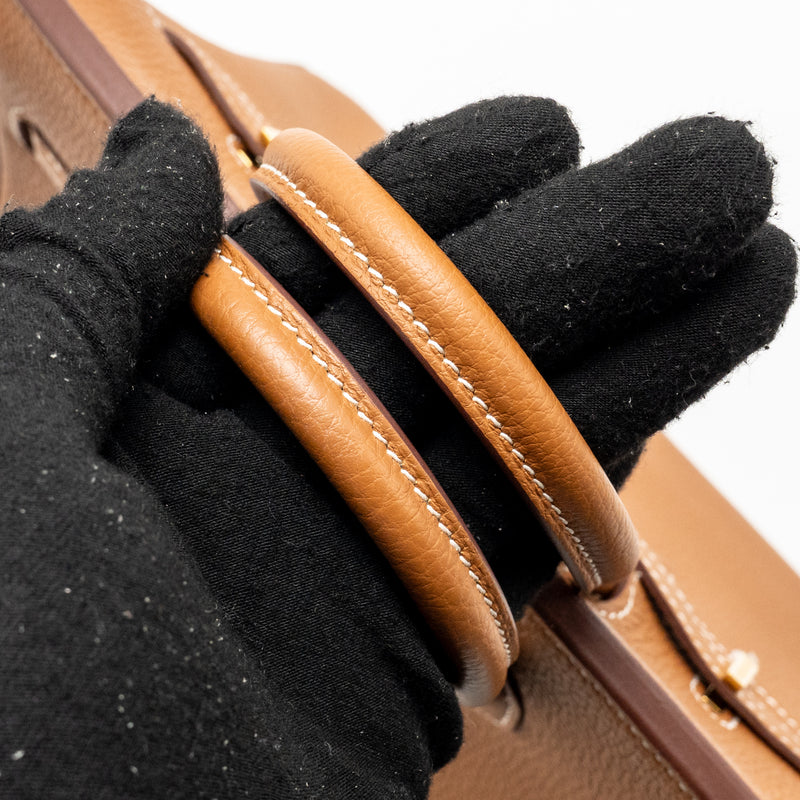 Hermes Birkin 25 togo gold GHW stamp U