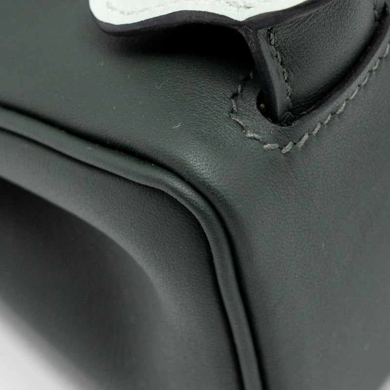 Hermes Kelly Dole Swift Vert Fonce/Vert Peppermint SHW Stamp K