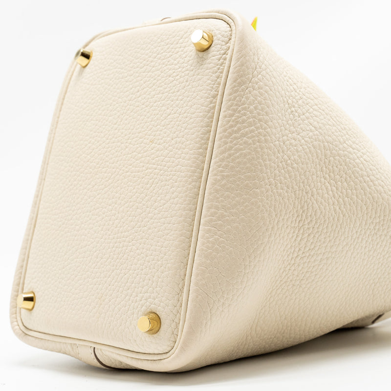 Hermes Picotin 18 Lock Bag Clemence Craie GHW Stamp U