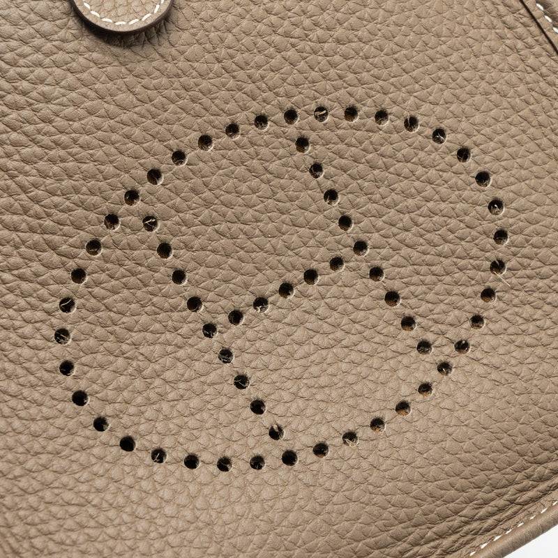 Hermes mini evelyne clemence etoupe GHW stamp U
