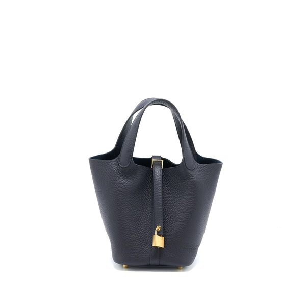 Hermes Picotin 18 Lock Bag Clemence Caban GHW Stamp U