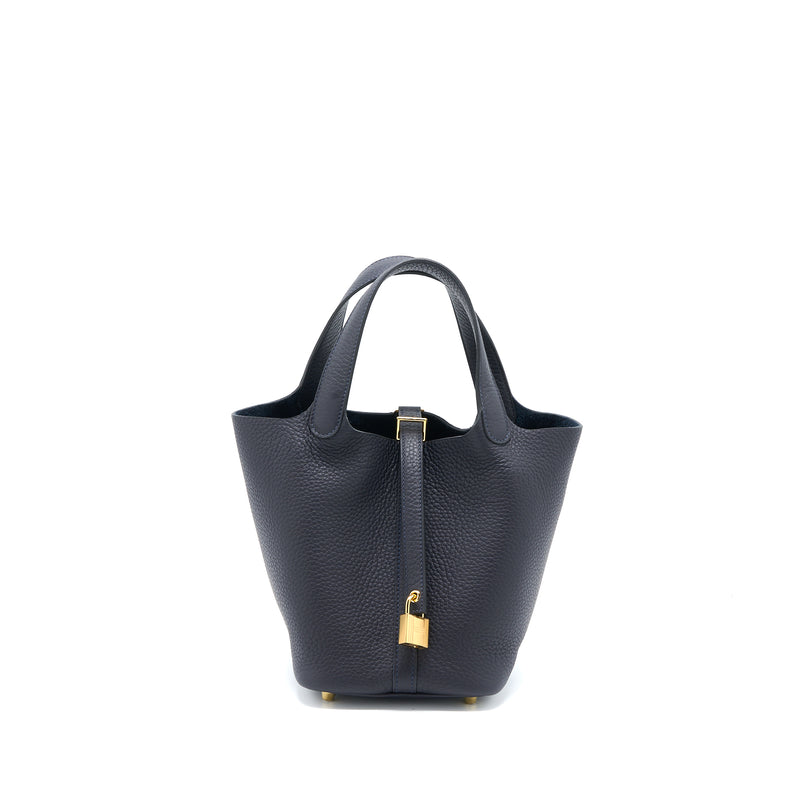 Hermes Picotin 18 Lock Bag Clemence Caban GHW Stamp U