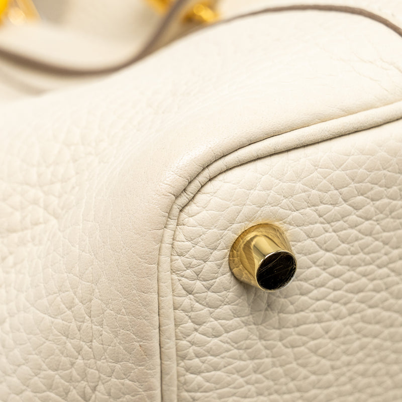 Hermes Picotin 18 Lock Bag Clemence Craie GHW Stamp U